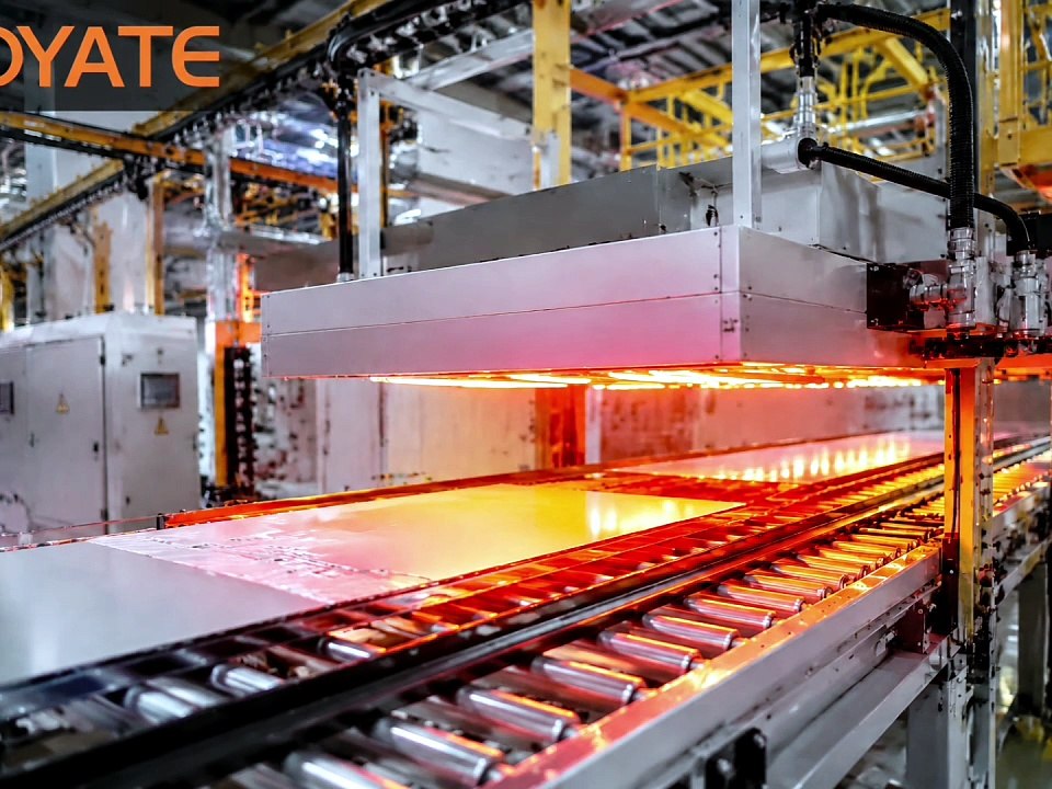 High Efficiency Ruby Quartz Halogen Infrared Heating Conveyor System for Industrial Drying and Curing