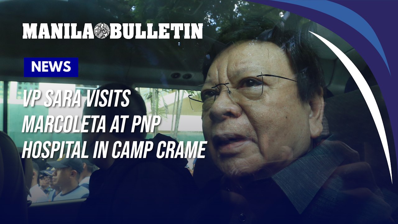 VP Sara visits Marcoleta at PNP hospital in Camp Crame