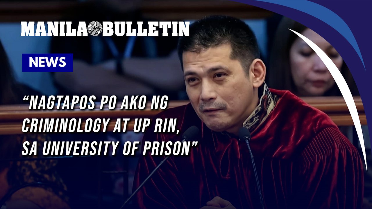 Robin Padilla says he studied criminology at ‘University of Prison’