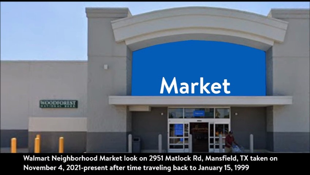 how Walmart Neighborhood Market will look like on 2951 Matlock Rd, Mansfield, TX when time travel comes