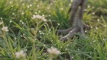 Peacock 🦚 feeding in forest