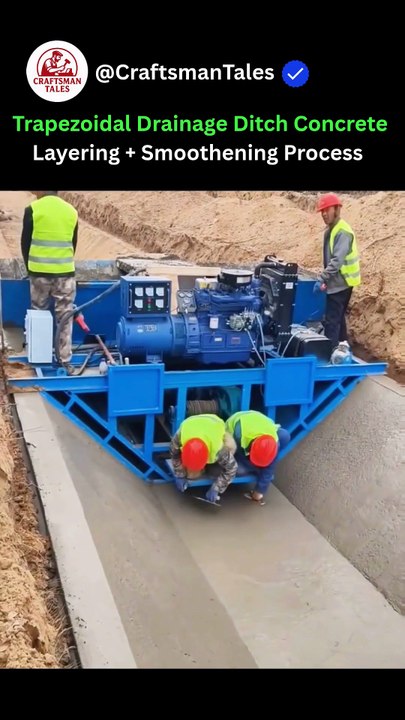 Trapezoidal Drainage Ditch Construction Process