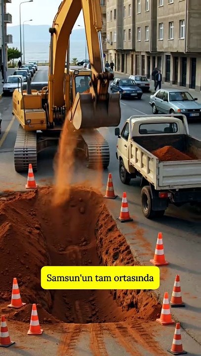 Samsun'da Yol kazısında ortaya çıktı: 1995 yılında bulundu