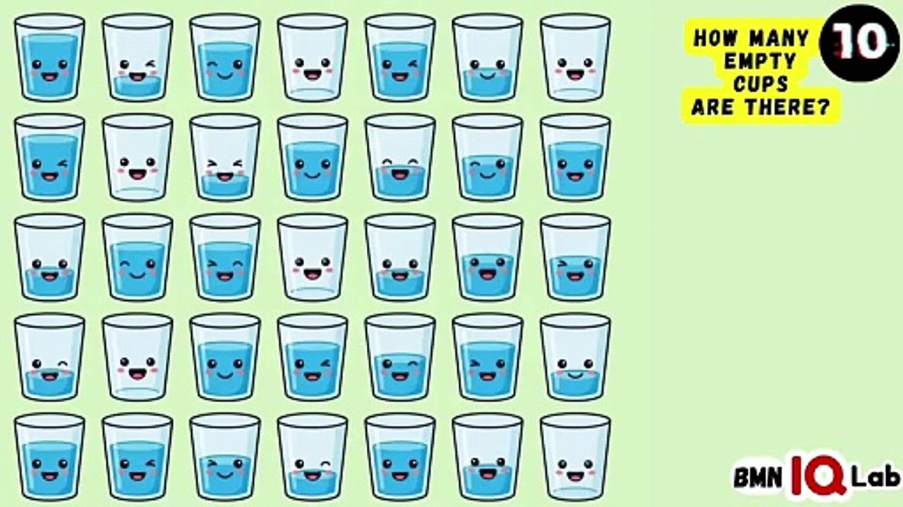 #CountCarefully 😒 How Many Empty Cups Are There? 🍵