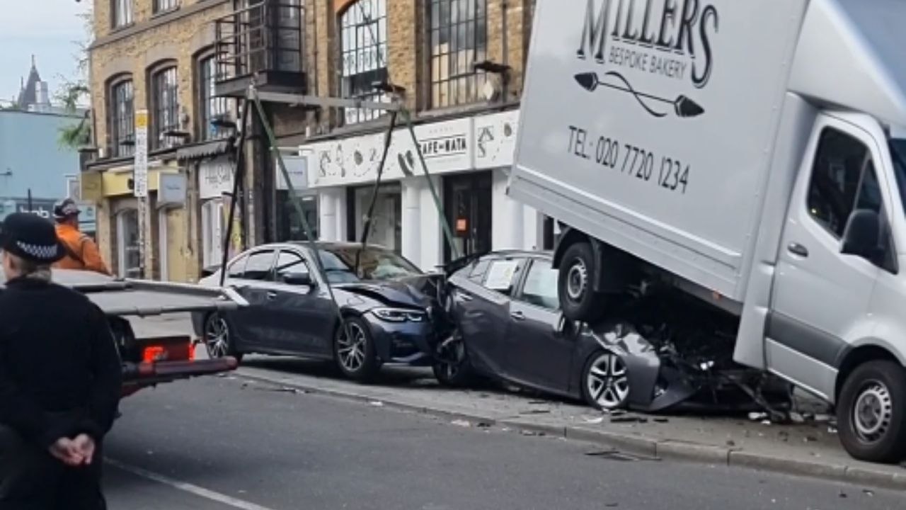 Shocking Multi-Car Pileup Leaves Bystanders Perplexed