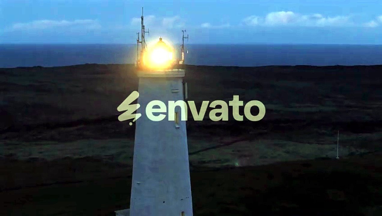 Lighthouse Shines Brightly in the Dark Coastal Night