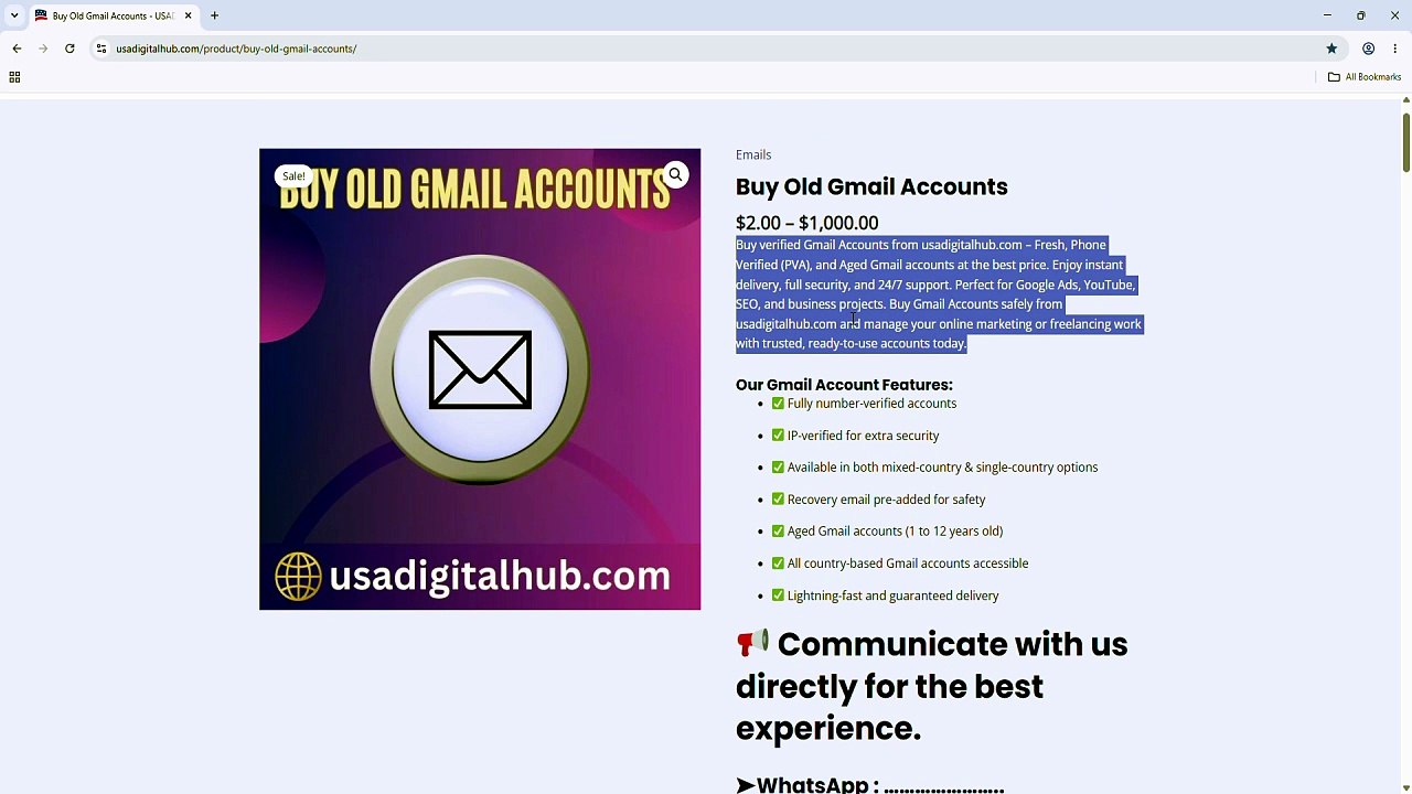 3 Best sites to Buy Old Gmail Accounts (PVA & Aged) (8)2222
