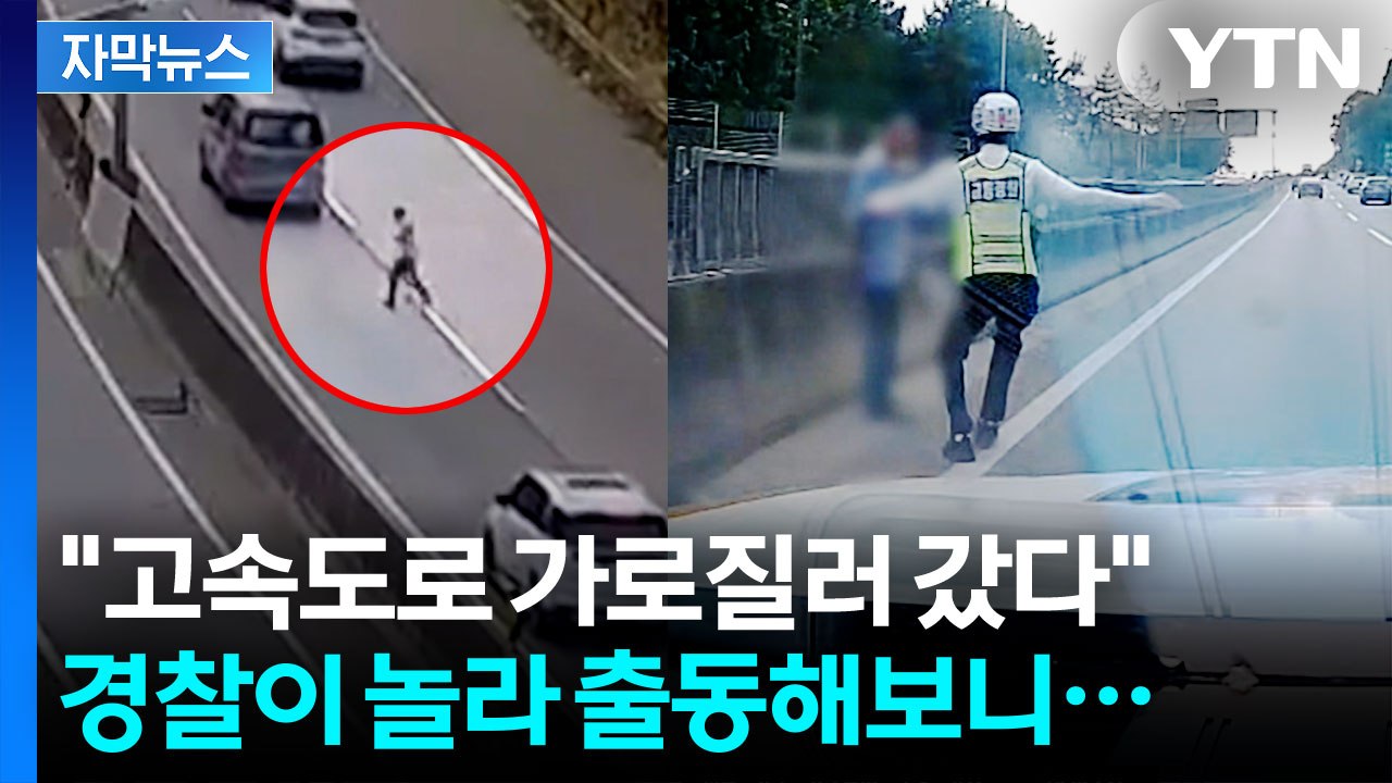 [자막뉴스] "사람이 걸어 다녀요" 고속도로 대혼란...경찰 황급히 출동해보니 / YTN