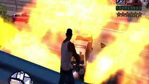 ⭐⭐⭐⭐⭐⭐ SIX STARS WANTED LEVEL RAMPAGE WITH TANK | 6 STAR WANTED LEVEL ESCAPE IN GTA SAN ANDREAS