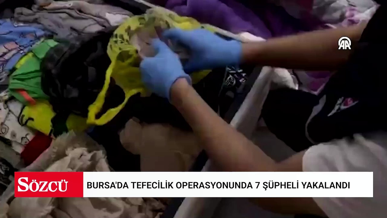 Bursa'da tefecilik operasyonunda 7 şüpheli yakalandı