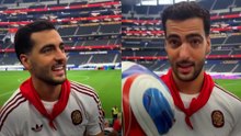 Mikel Merino recibe el balón que ha dado la victoria a España y se acuerda de los Sanfermines: "Es la mejor fiesta del mundo"