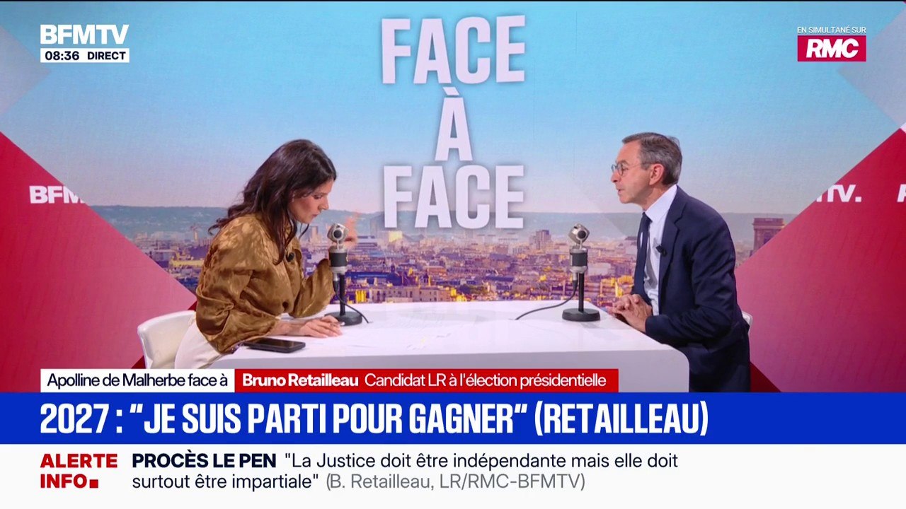 Présidentielle 2027: "Je suis parti pour gagner", assure Bruno Retailleau