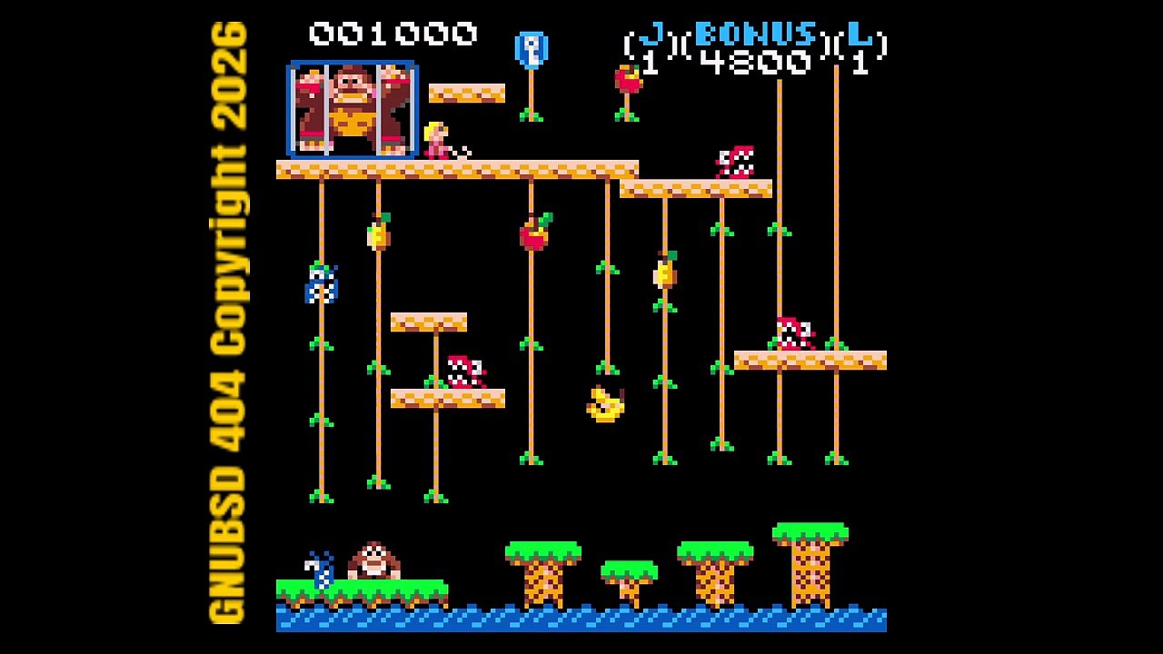 GNUBSD 404 Long N190 Dinky Kong Jr (Linux/Web/Pico)