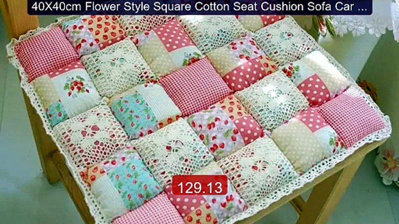 40X40cm Flower Style Square Cotton Seat Cushion Sofa Car Mat Home K... -- Top Rated 2026 | Buy Now!