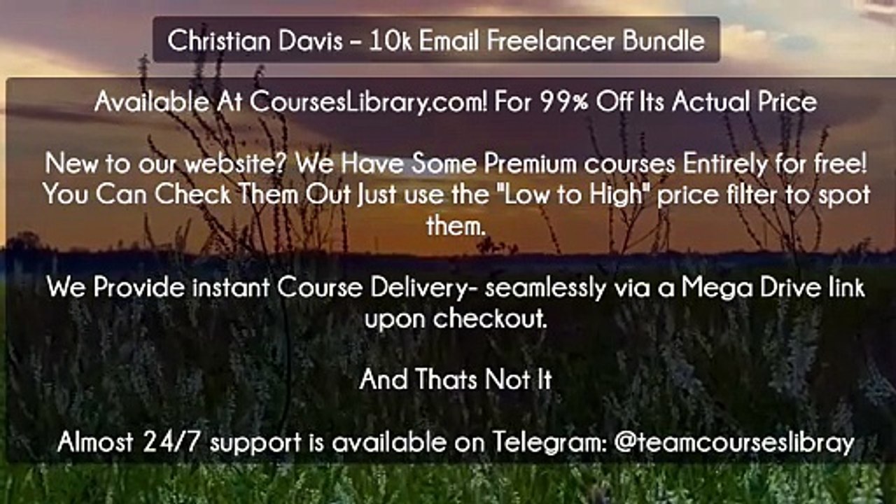(Courseslibrary.com)Christian Davis – 10k Email...