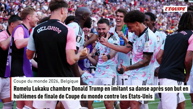 Romelu Lukaku chambre Donald Trump en imitant sa danse après son but en huitièmes de finale de Coupe du monde contre les États-Unis - Football - Coupe du monde 2026