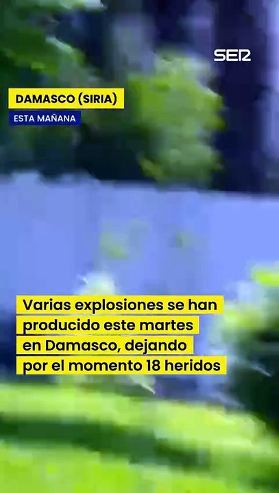 Varias explosiones en Damasco junto al hotel en el que se alojaba Macron durante su visita a Siria dejan 18 heridos