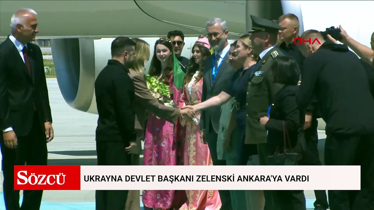 Ukrayna Devlet Başkanı Zelenski Ankara'ya vardı