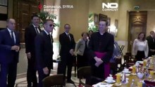 Macron tours Damascus' Umayyad Mosque during Syria visit