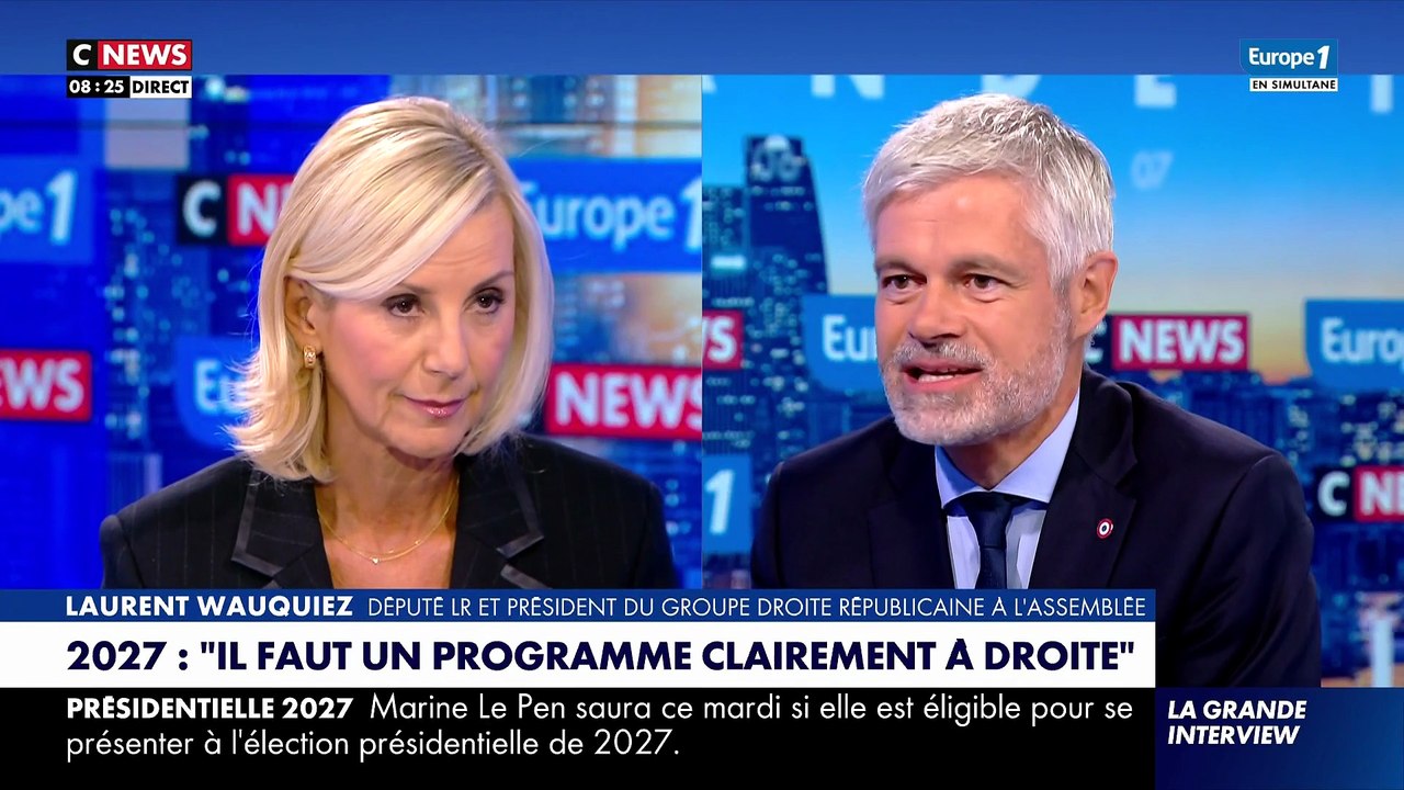 2027 : « Il faudra un seul candidat de droite sinon c'est Mélenchon », alerte Laurent Wauquiez