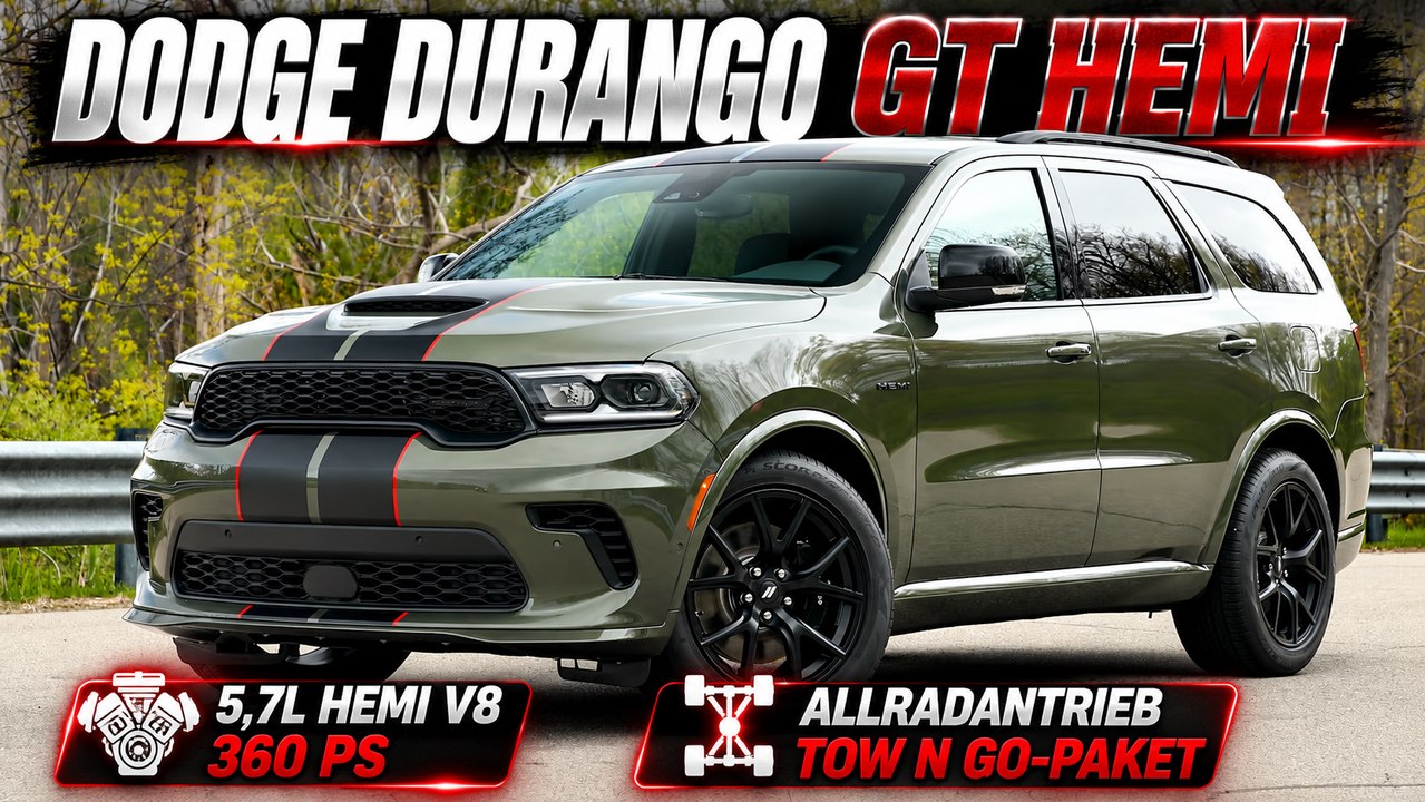 2027 Dodge Durango GT HEMI: Einer der letzten V8-SUVs