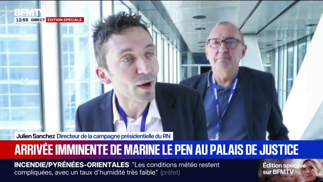 Procès en appel du RN: Marine Le Pen mérite cette candidature , estime Julien Sanchez, directeur de la campagne présidentielle du RN