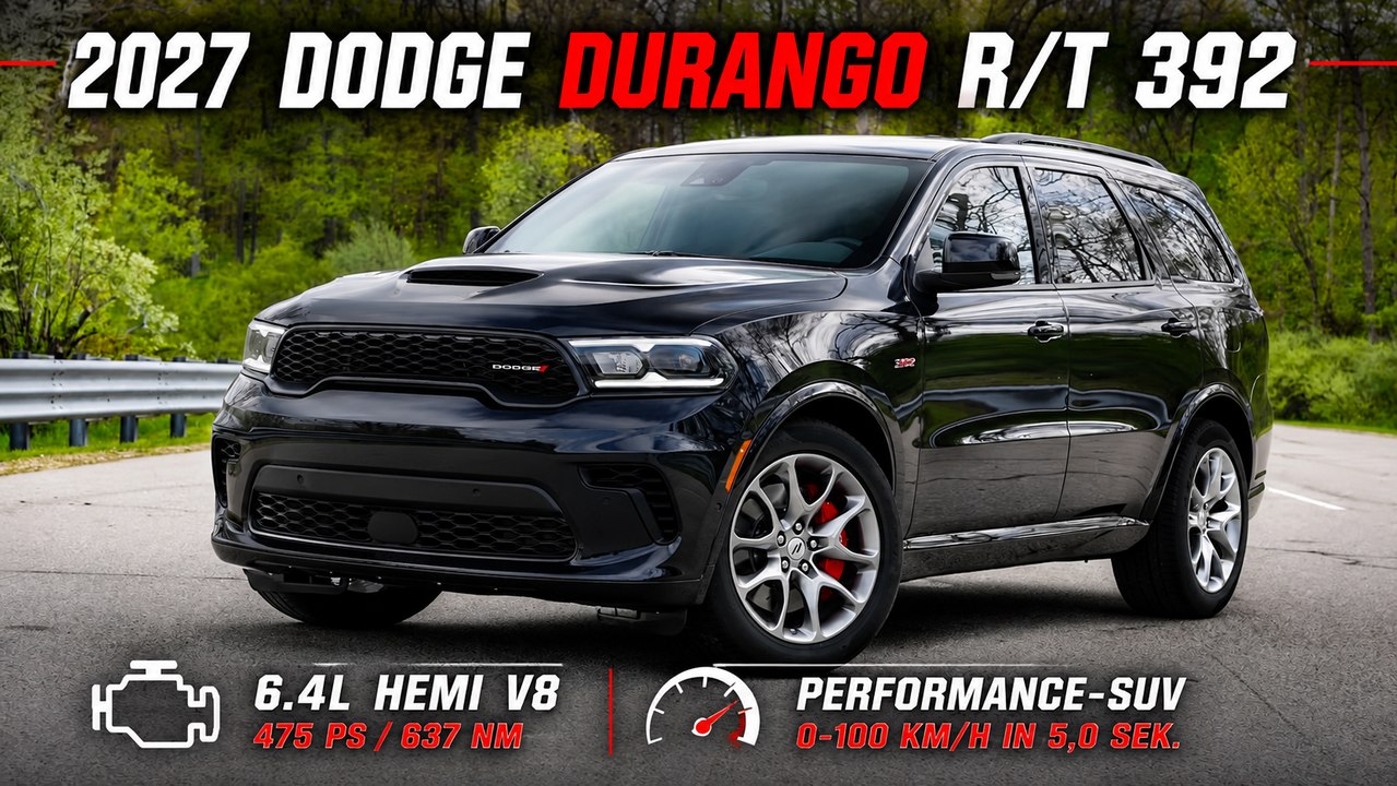 2027 Dodge Durango R/T 392: Exklusive Running Footage & Drive-by