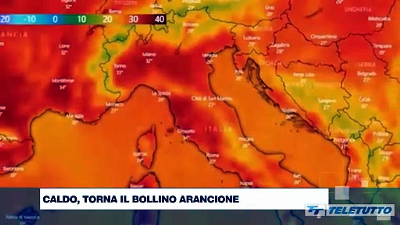 Video News - Caldo, torna il bollino arancione