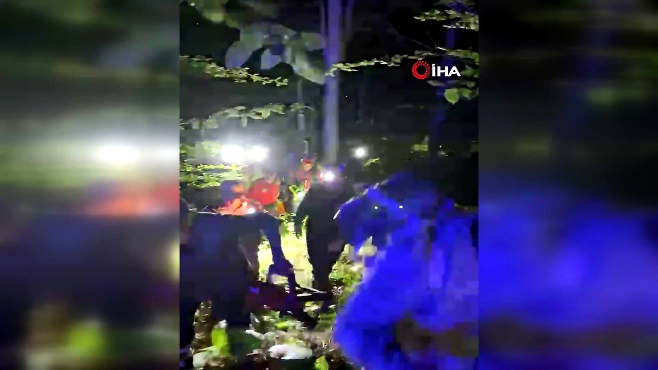 Çöp dökerken uçuruma yuvarlandı: 3 saatlik can pazarı