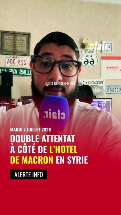 Double attent@t à côté de l'hôtel de MACRON en Syrie.  #france #Syrie #Macron #Actualité #information