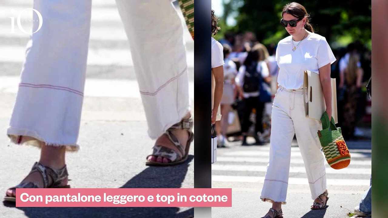 Come abbinare i sandali bassi con fasce incrociate: 6 outfit da provare questa estate