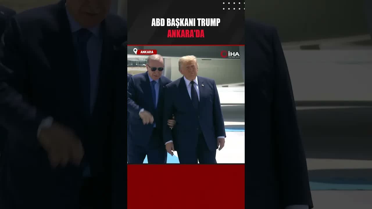 ABD Başkanı Donald Trump Ankara'da! Cumhurbaşkanı Erdoğan resmi törenle karşıladı