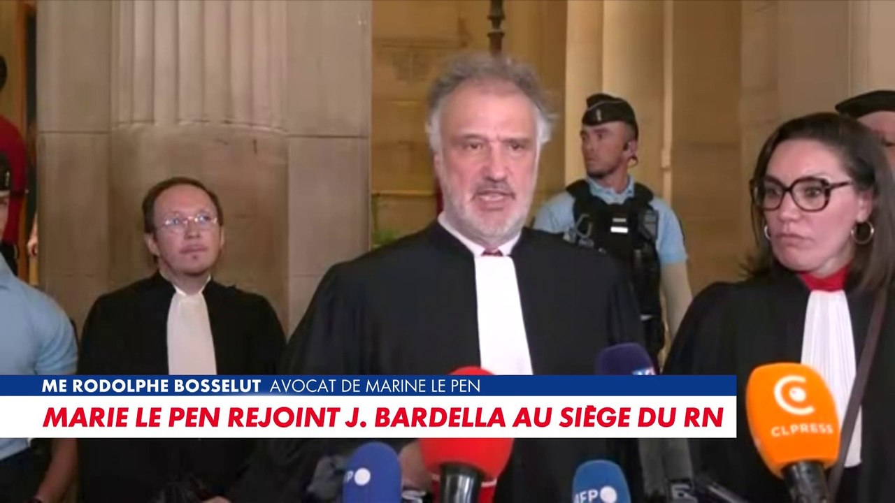 Me Rodolphe Bosselut, avocat de Marine Le Pen, sur la décision de la justice : «C'est un bon début»