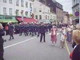 défilé de pompiers à Gournay en Bray