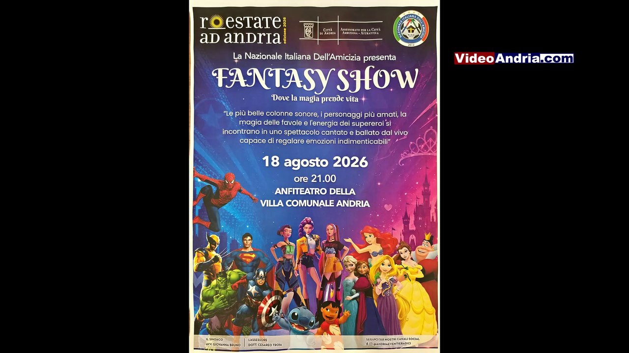 Gli eventi estivi nella città di Andria: ecco il programma sino a settembre 2026