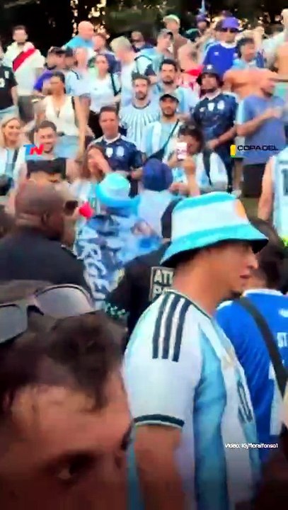 Policía de Atlanta intervino en el banderazo argentino: descontrol, fiesta y festejos en la previa con Egipto