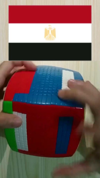 Making EGYPT Flag on a GIANT Rubik's Cube 🇪🇬