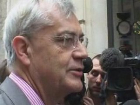 Jean-Louis Bianco - arrivée Maison Chimie 28 juin 2008