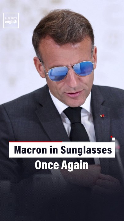 Macron in Sunglasses Once Again