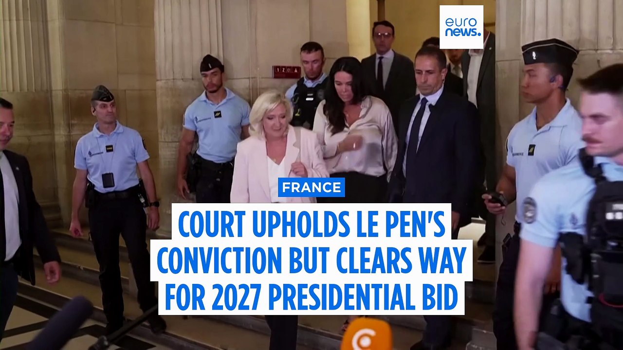 Le Pen to run for president after French court upholds fraud conviction