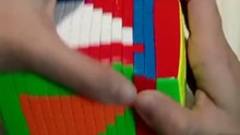 Making PHILIPPINES Flag on a GIANT Rubik's Cube 🇵🇭