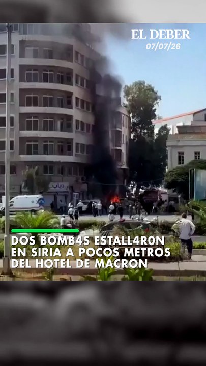 Dos bomb4s estall4r0n en Siria a pocos metros del hotel de Macron