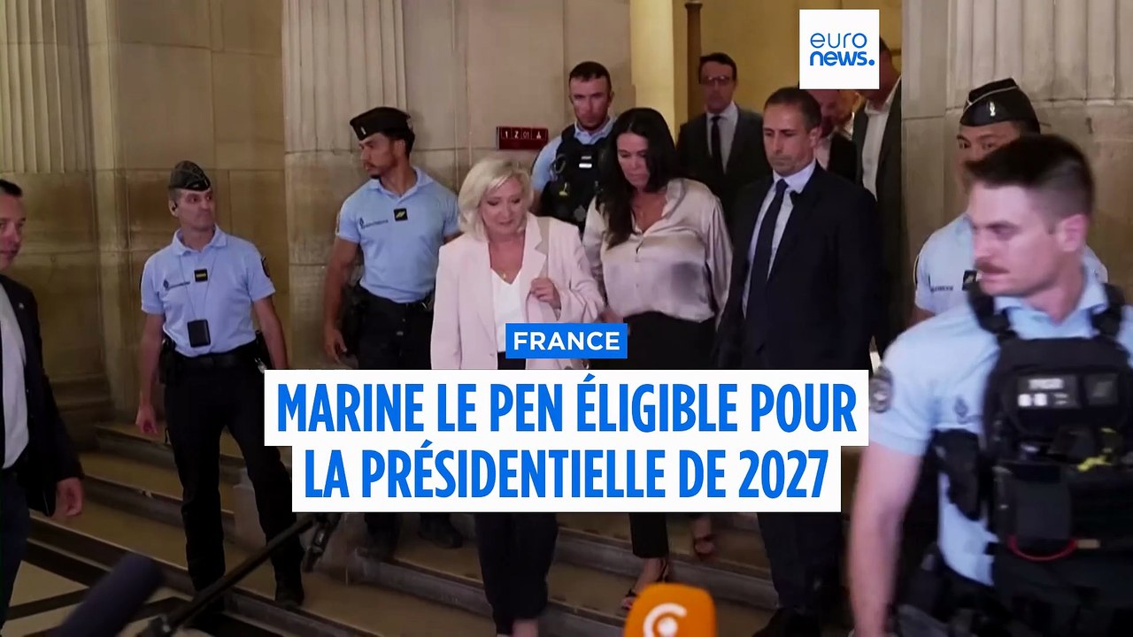 Marine Le Pen éligible pour la présidentielle de 2027 mais sous bracelet électronique pendant un an