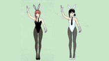 マキマとコベニのバニーガール　レゼダンス