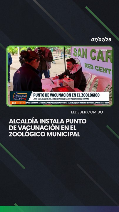 Alcaldía instala punto de vacunación en el Zoológico Municipal