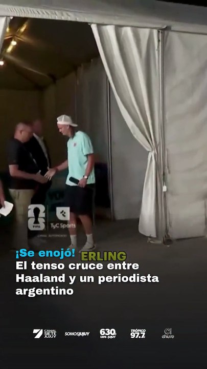Erling Haaland protagonizó un tenso cruce con un periodista argentino