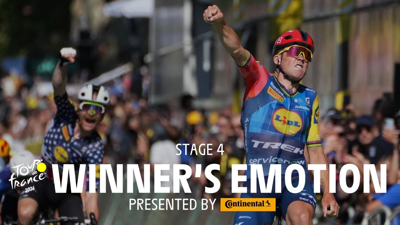 Tour de France 2026 - Stage 4 Winner's emotion