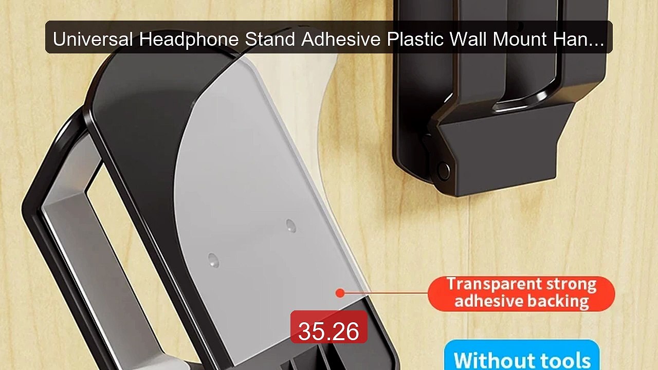 Universal Headphone Stand Adhesive Plastic Wall Mount Hanger ... -- Amazing Value 2026 | Must Have!