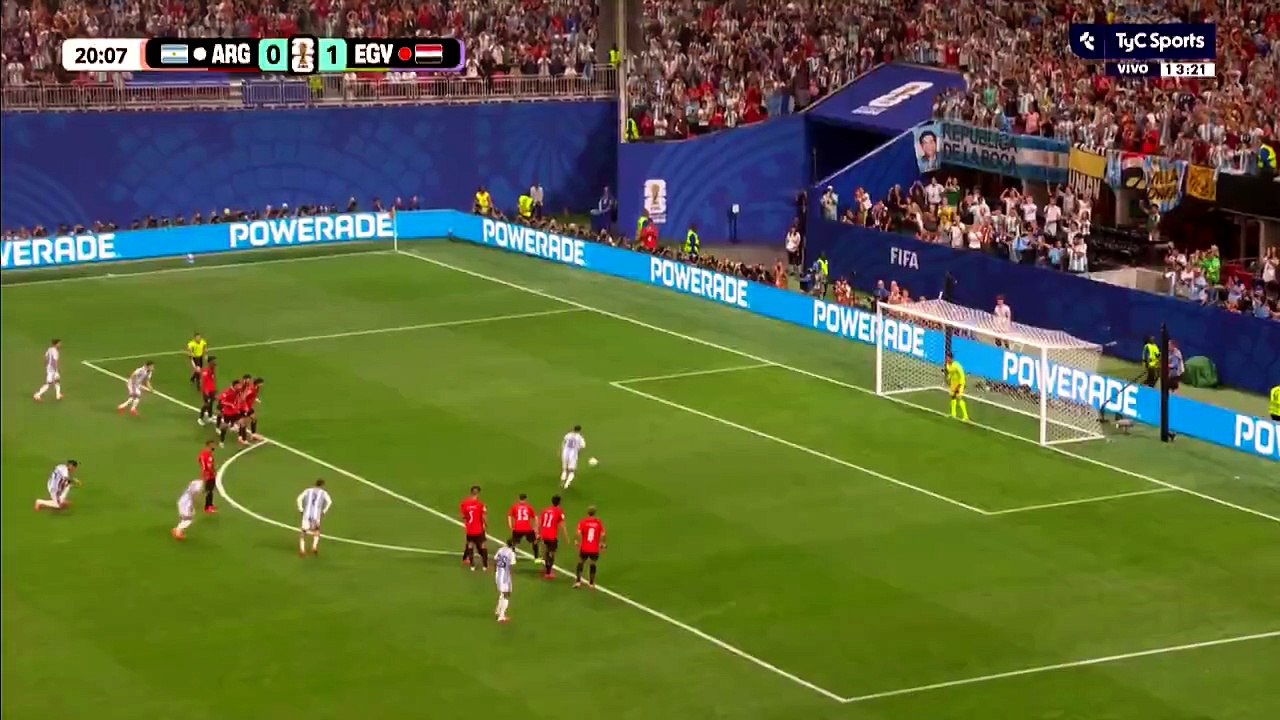 Falló Messi, el penal errado ante Egipto