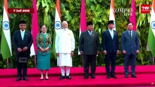 Detik-Detik PM India Narendra Modi Tiba di DPR, Disambut Prabowo, Gibran hingga Puan